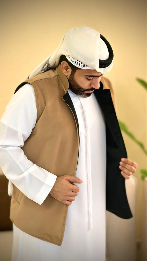 السديري الكلاسيك الدبل فيس - البني والاسود